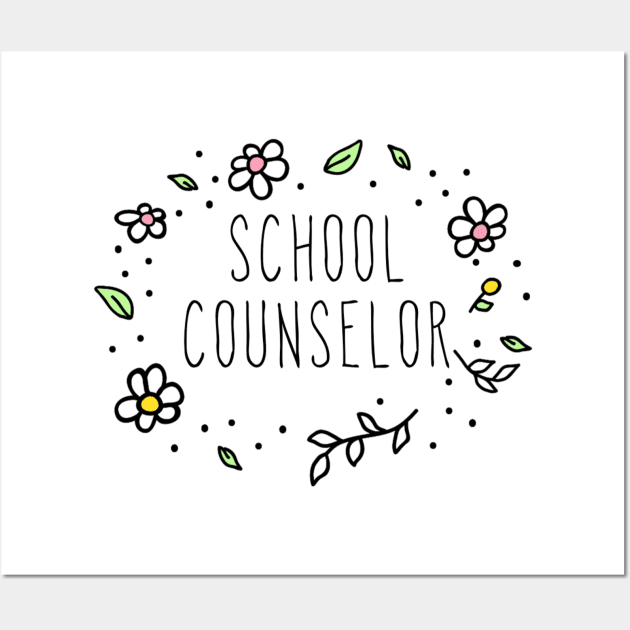 school counselor Wall Art by stickersbycare